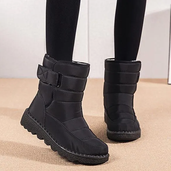 Women winter waterproof antiskid platform snow boots