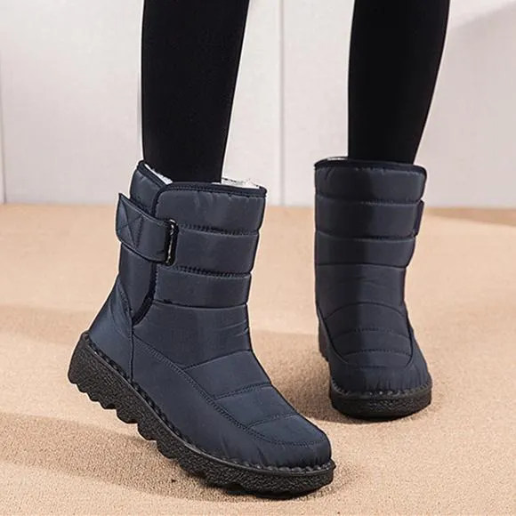 Women winter waterproof antiskid platform snow boots