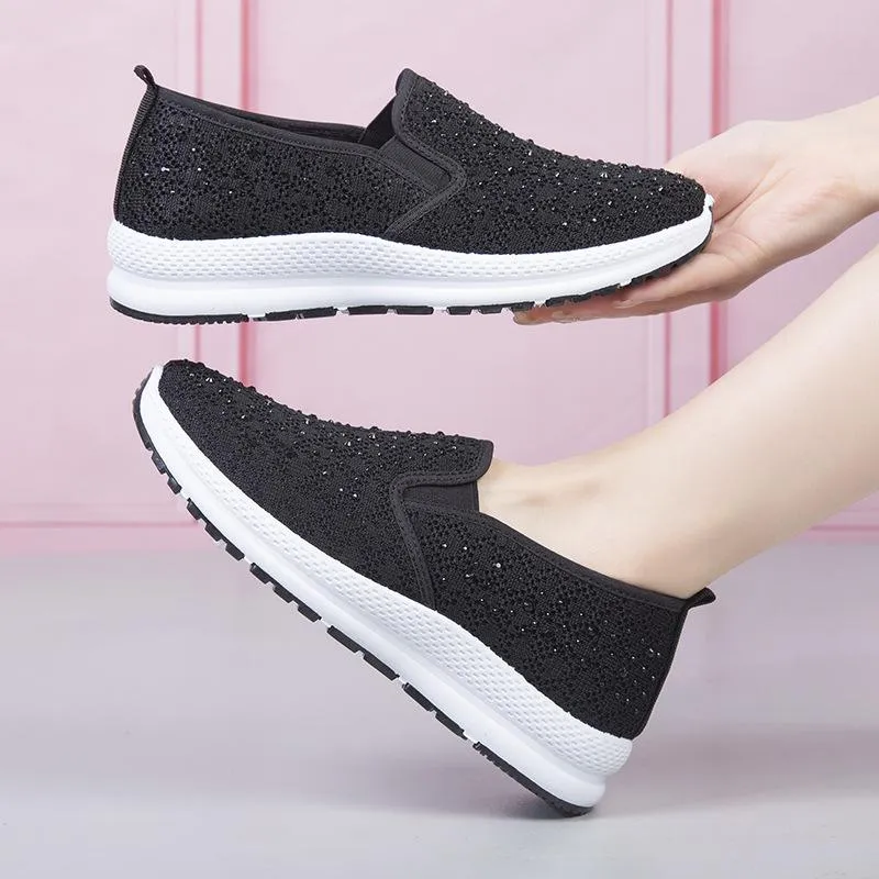 Women's flying woven non-slip orthopedic shoes