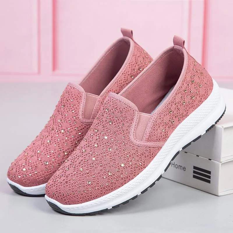 Women's flying woven non-slip orthopedic shoes