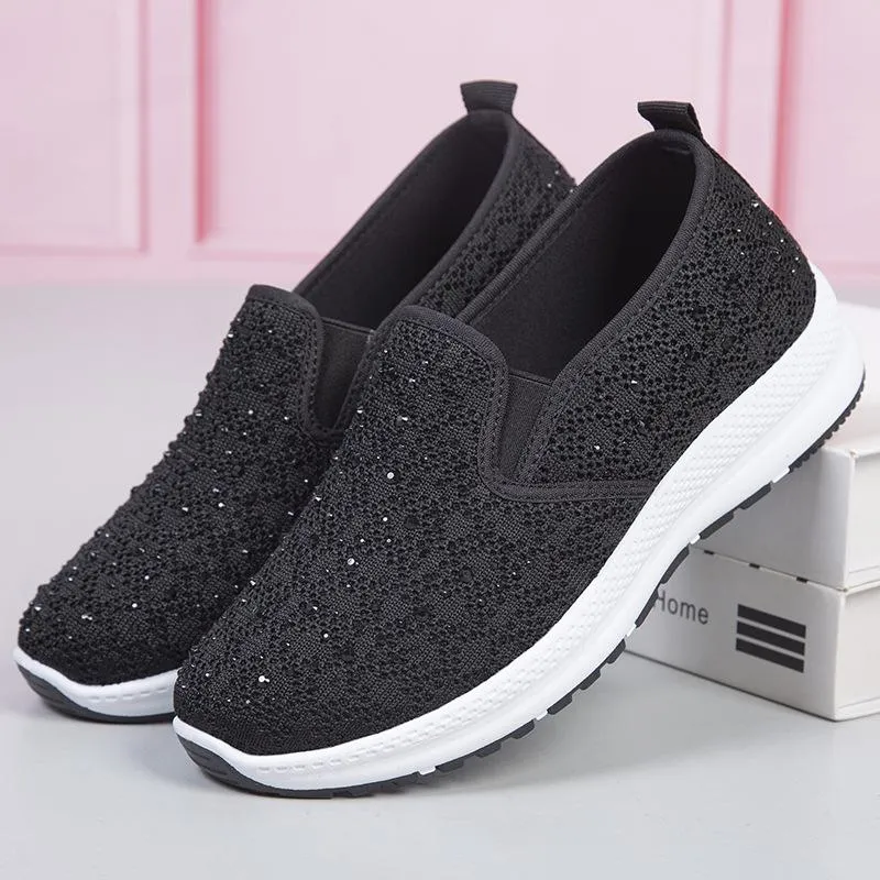 Women's flying woven non-slip orthopedic shoes