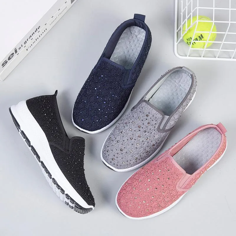 Women's flying woven non-slip orthopedic shoes