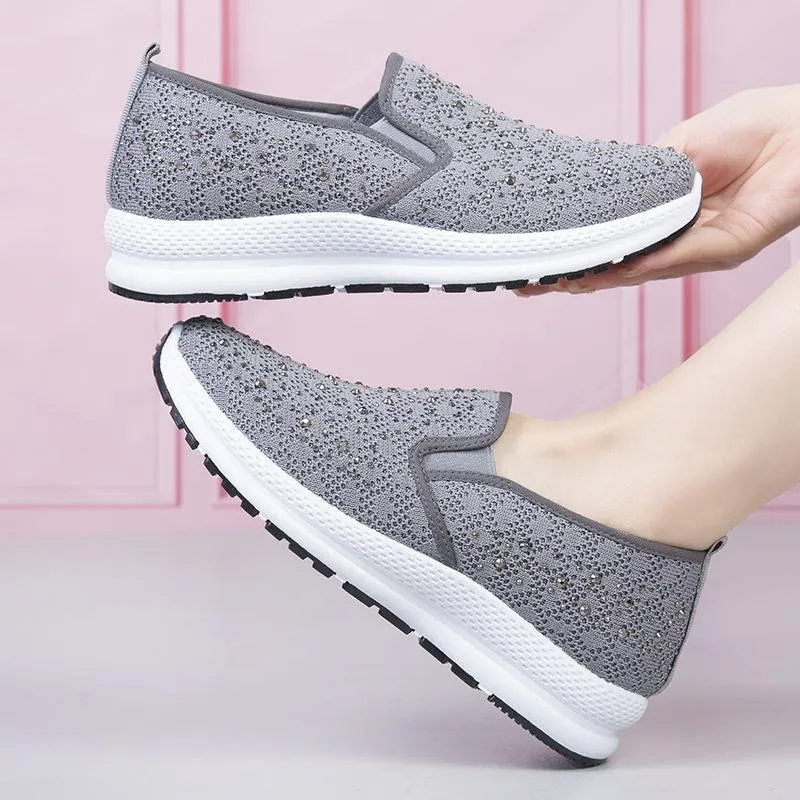 Women's flying woven non-slip orthopedic shoes