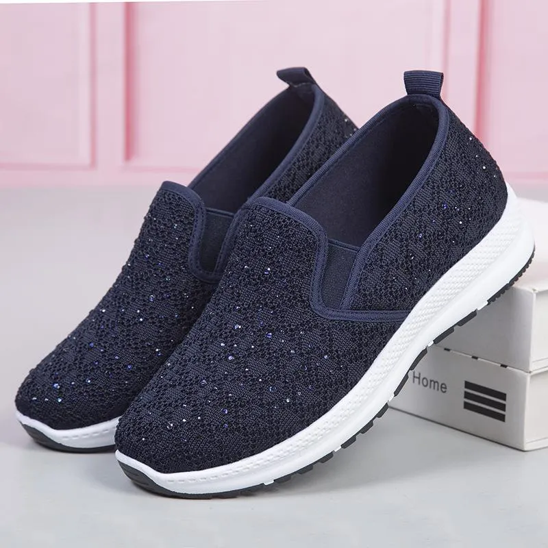 Women's flying woven non-slip orthopedic shoes