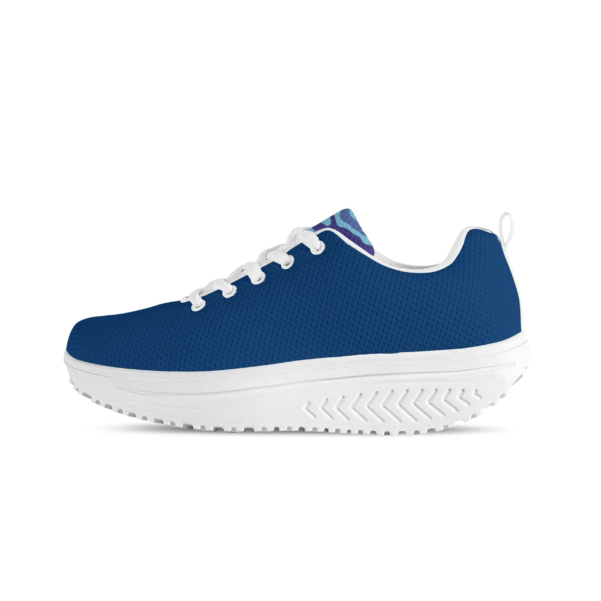 Women's Mesh Heightening Shaking Shoe - Blue