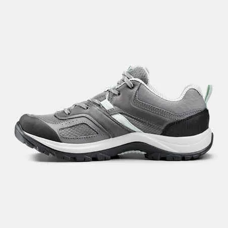 Women's mountain walking shoes - mh100 - grey