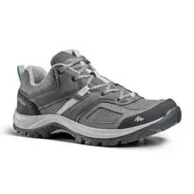 Women's mountain walking shoes - mh100 - grey